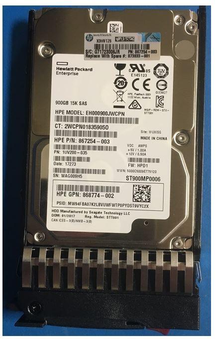 HPE HDD 900GB 12G 15K SFF SAS (0.90 TB, 2.5")