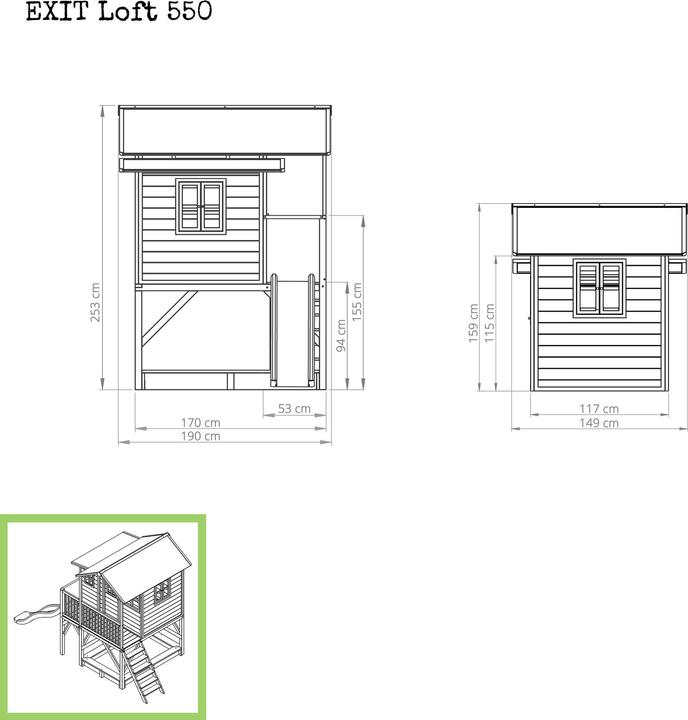 Actual product image Exit Loft 550