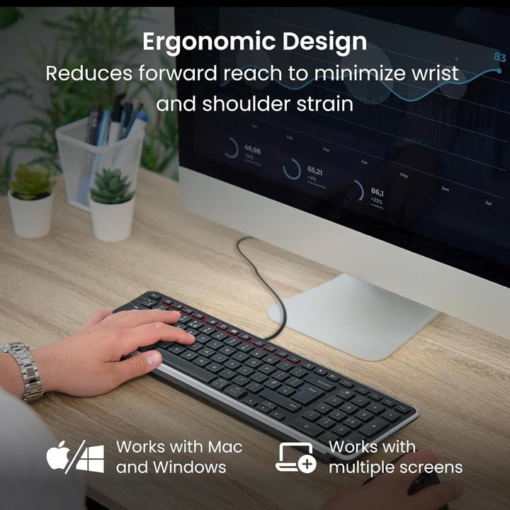 Actual product image Contour Balance Keyboard US Wired (US, Cable)