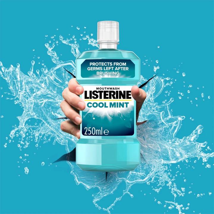 Actual product image Listerine Mouthwash Cool Mint (250 ml, Mouthwash)
