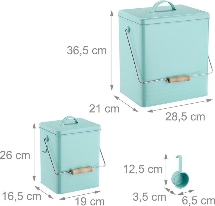 Actual product image Relaxdays 2x food storage box