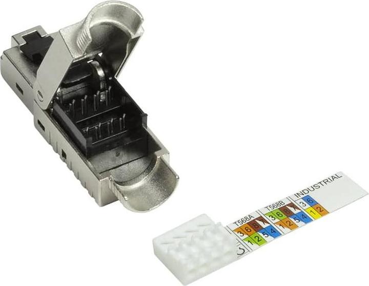 Produktbild LogiLink Feldkonfektionierbarer Stecker, Cat.6A, geschirmt, MPTL getestet (Netzwerkkabel Stecker)