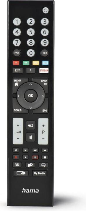 Image du produit Hama Télécommande universelle pour Grundig TVs, IR, apprentissage, touches lumineuses (Télécommande universelle, Infrarouge)