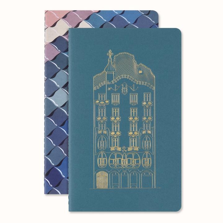 Actual product image Moleskine 2024 LE CASA BATLLO CAHIER L 13x21 LINE SET (130 x 210 mm, Lined, Soft cover)