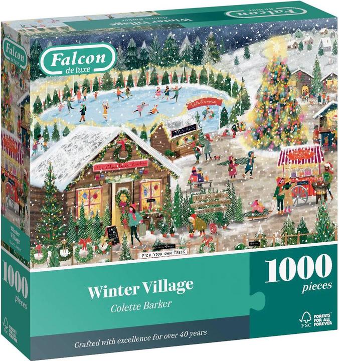 Falcon Puzzle 1000 pieces Winter Village (1000 pieces)