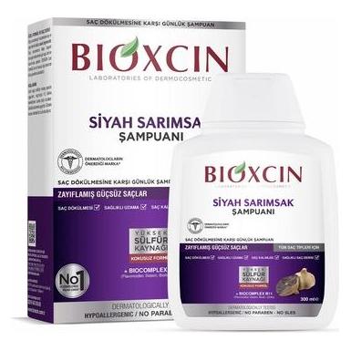 Bioxsine, Shampoo + Conditioner, Bioxcin Zwarte Knoflook (Vloeibare Shampoo, 300 ml)