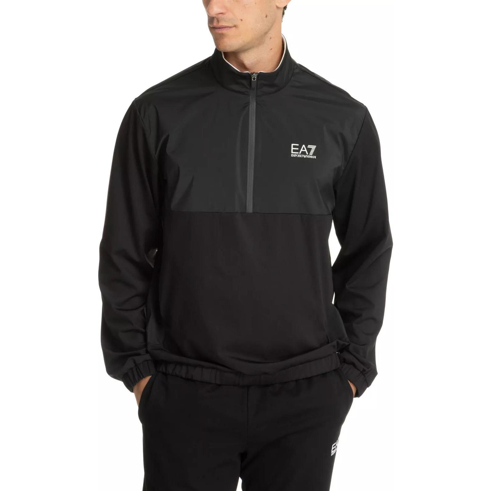 Emporio Armani, Herren, Pullover, hoodie, Schwarz, (S)