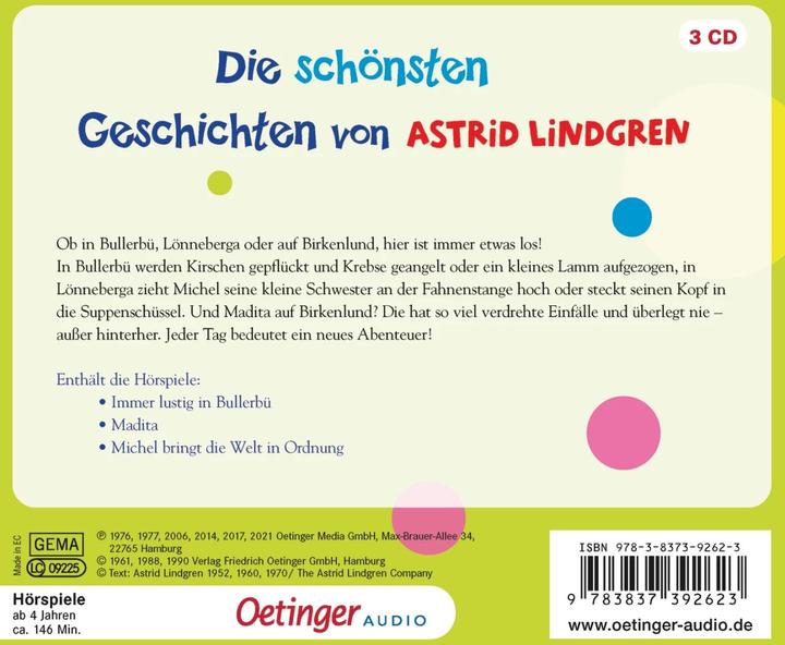 Actual product image The best stories from Astrid Lindgren (Erik Schäffler, Christine Gerlach, Georg Riedel, Margarethe Schön, Alexandra Doerk, Astrid Lindgren, German)