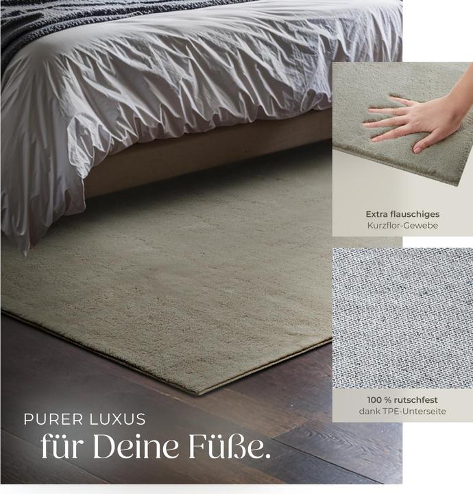 Immagine prodotto tectake Tappeto a pelo corto Soft Zone (120 x 170 cm)