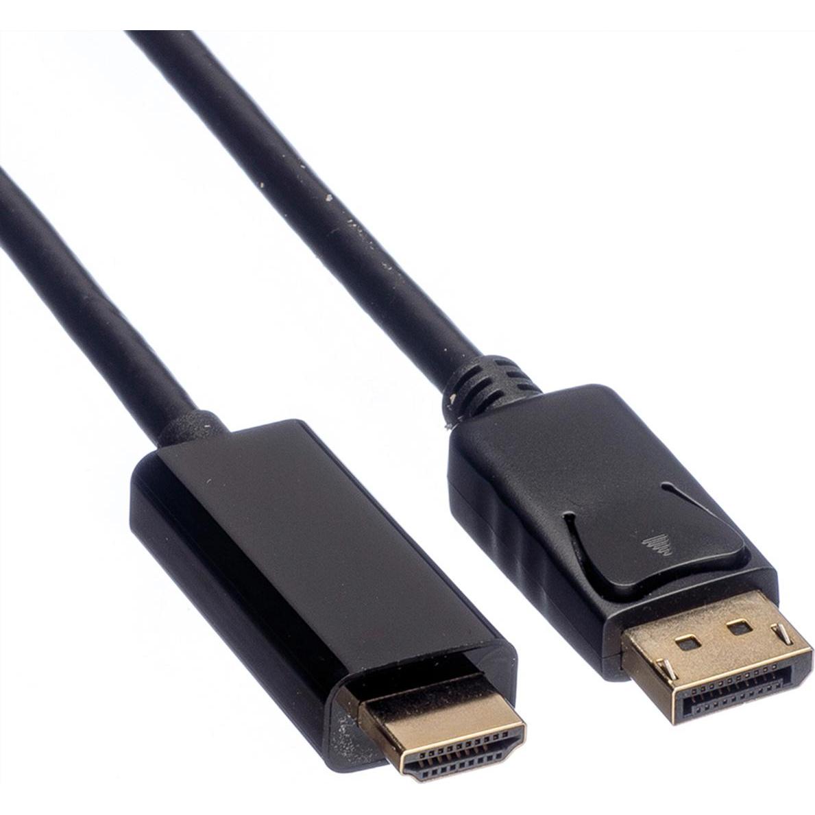 Roline DisplayPort — HDMI (Typ A) (3 m, DisplayPort, HDMI), Video Kabel