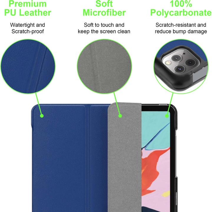 Image du produit Cadorabo Tablet Book (AVEC Wake Up) Étui pour Apple iPad PRO 11 2020 (11 pouces) (iPad Pro 11 2020 (2. Gen))