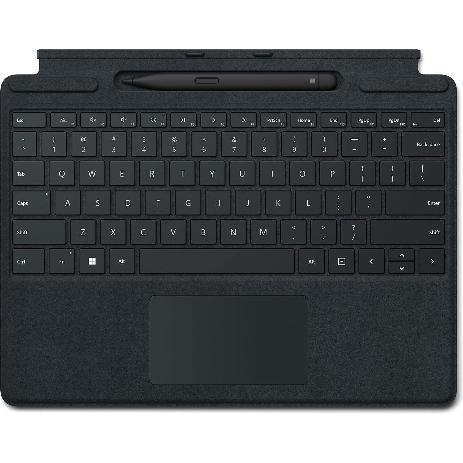 Microsoft Surface Pro Keyboard for business mit Slim Pen (DE, Docking), Tastatur, Schwarz