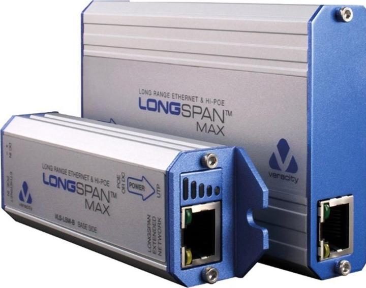 Actual product image Veracity LONGSPAN Max (Camera). (802.3af (PoE), 802.3at (PoE+), 802.3bt (PoE++), 71 W)
