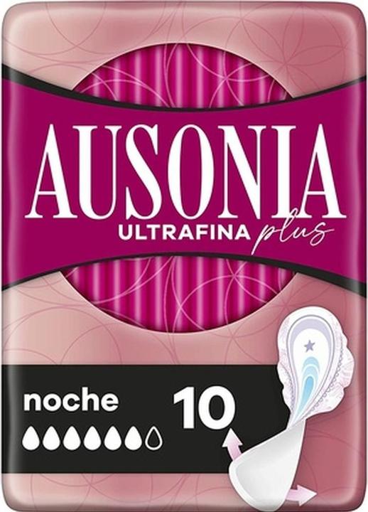 Actual product image Ausonia ULTRAFINA PLUS compresas noche alas 10 u (10x)
