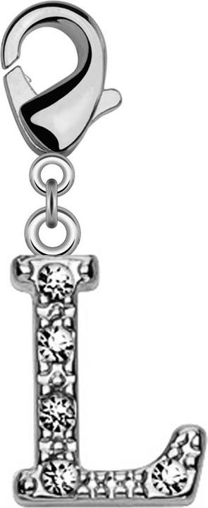 Image du produit Star Piercing Pendentif avec cristal lettre L (Laiton)