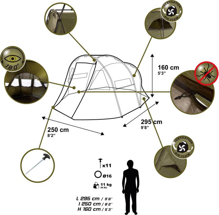 Produktbild Caperlan Frontview Bivvy (11 kg)