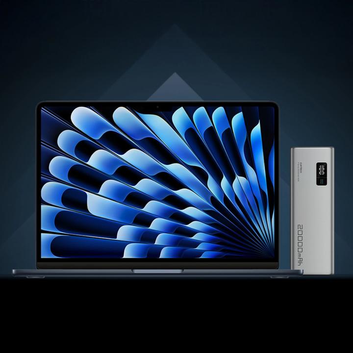 Actual product image Cuktech P+Serie Nr. 15 Powerbank 150W 20000mAh - Grau (20000 mAh, 150 W)