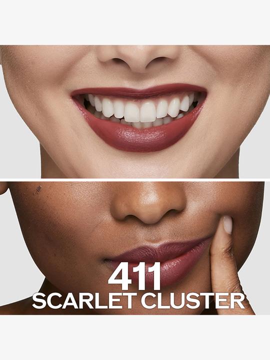 Actual product image Shiseido Technosatin Gel Lipstick No 411 (411 SCARLET CLUSTER)
