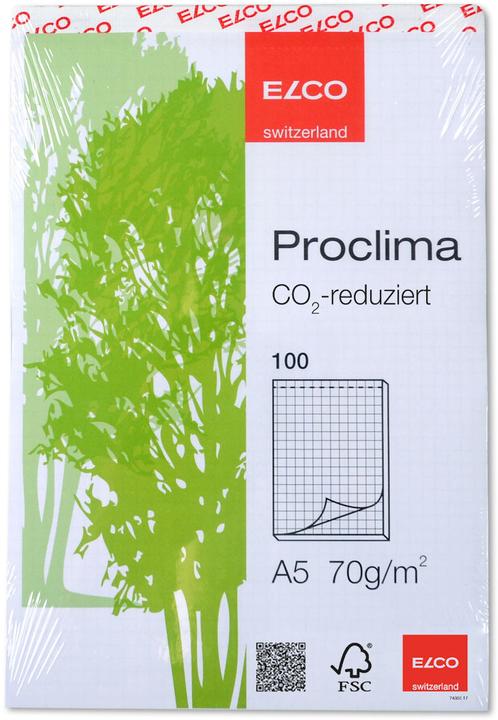 Produktbild Elco Notizblock Proclima A4 (A5, Kariert, Weicher Einband)