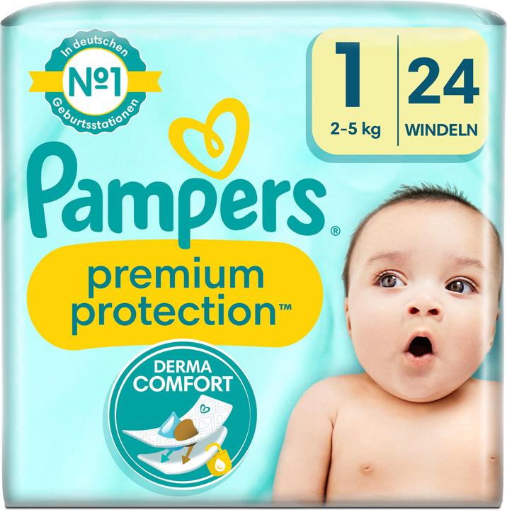 Image du produit Pampers Premium Protection (Taille 1, Pack, 24 pcs)