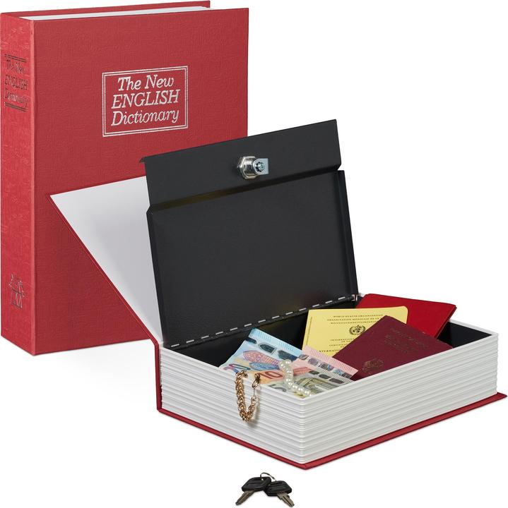 Image du produit Relaxdays Faux livre coffre fort