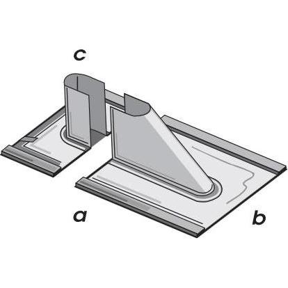 Televes BBZ4260/2 - Reperaturziegel, 2-teilig, für die Mastmontage (BBZ4260/2)