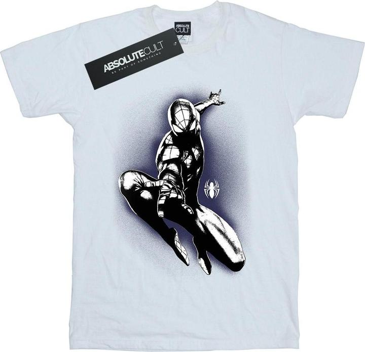 Actual product image Mens Spider-Man Jump Spray T-Shirt (M)