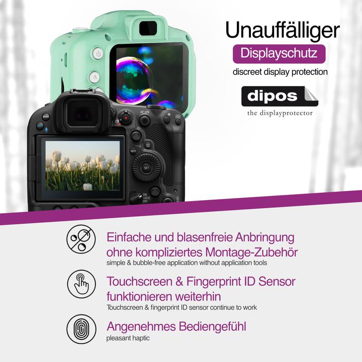 Actual product image Dipos Screen Protector Crystalclear for Canon PowerShot SX740 HS Lite (Screen protector)