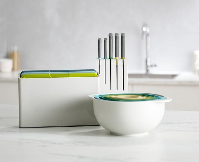 Actual product image Joseph Joseph Duo Opal - Snijplanken in Houder Set van 4 Stuks - Polypropyleen - Multicolor