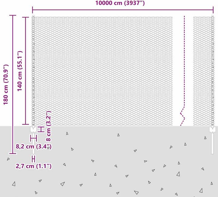 Produktbild vidaXL Aussenbarriere