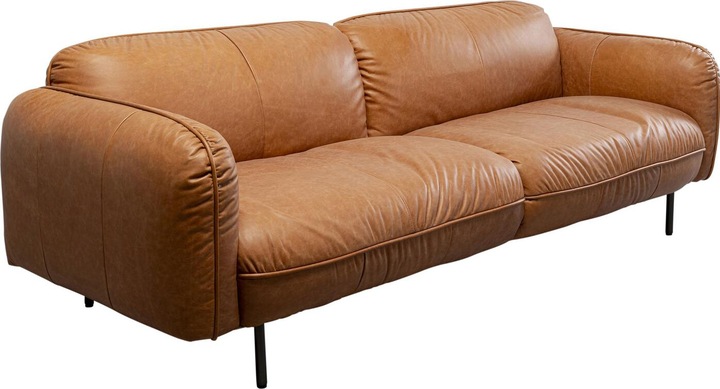 Produktbild Kare Design Sofa Calgary Smart Leder Hellbraun 228cm (3-Sitzer)