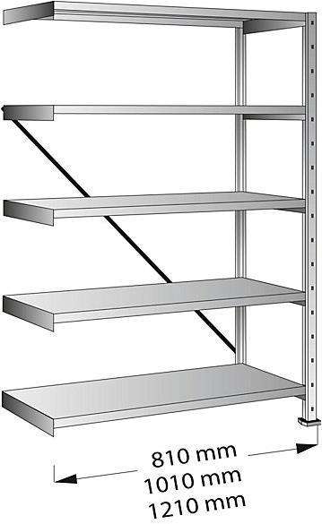Actual product image Scholz Industrial and storage plug-in shelving, height 1920 mm, 5 shelves
