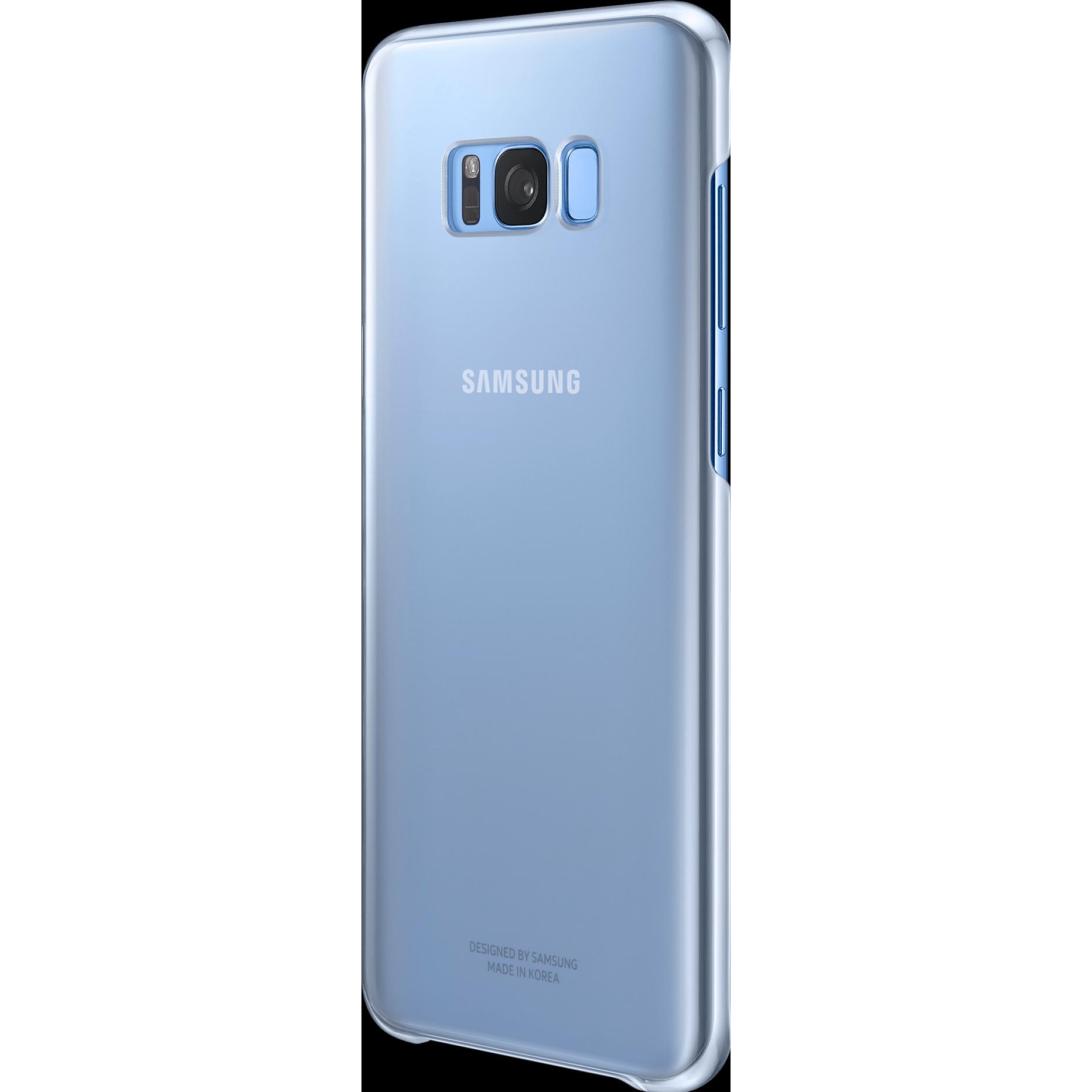 Samsung Clear Cover (Samsung Galaxy S8+), Smartphone Hülle, Blau