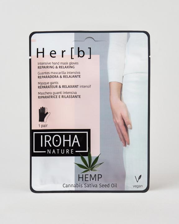 Produktbild Iroha Nature Nature - Hand & Nail Glove Mask Herb Cannabis