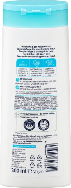 Actual product image dm Balea MED Ph 5.5 skin neutral (300 ml, Liquid shampoo)
