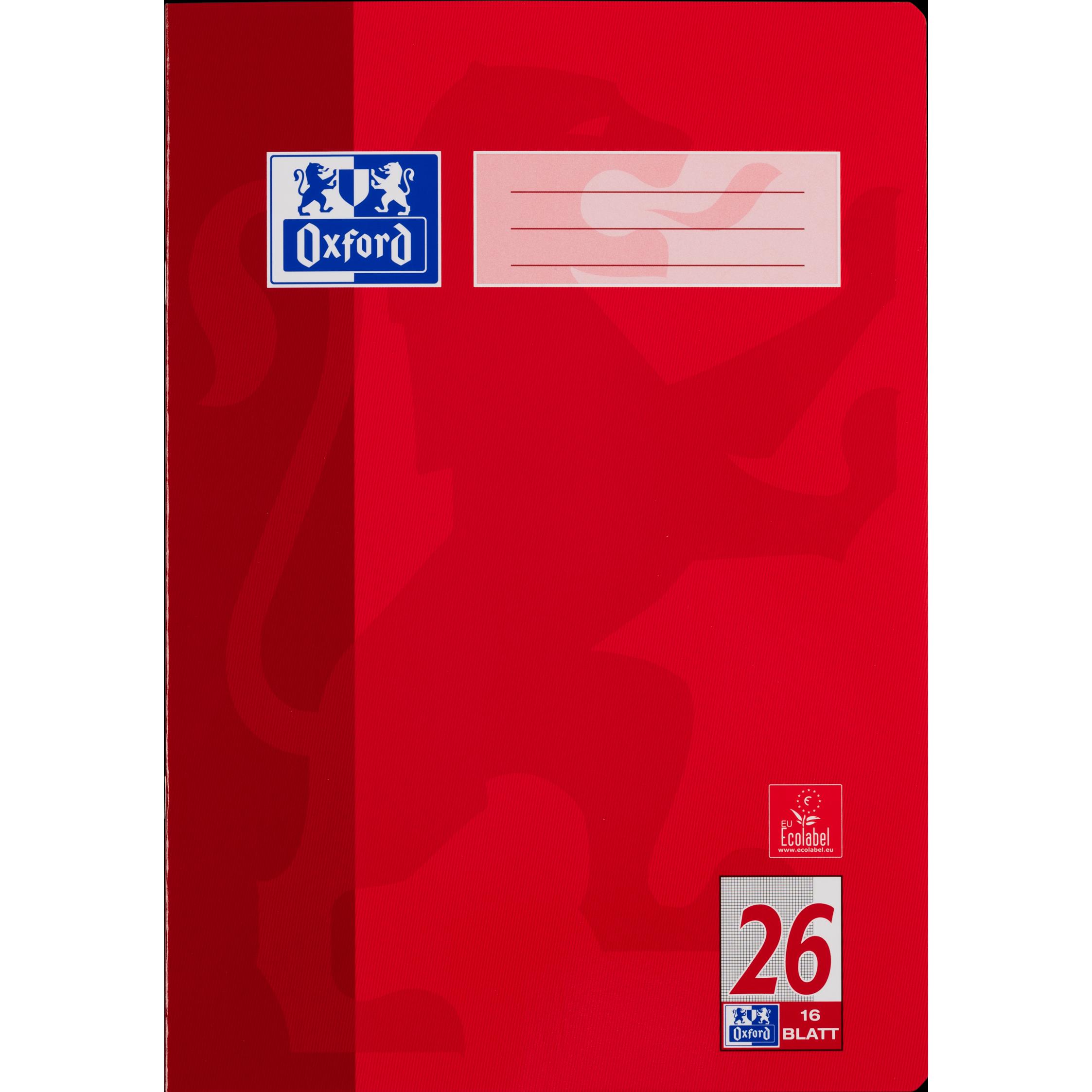 Oxford, Heft + Block, Schulheft A4, Lineatur 26 (A4, Kariert)