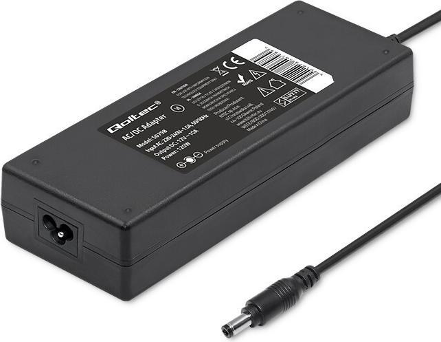 Immagine prodotto Qoltec 50798 Alimentatore da tavolo 120W 12V 10A Cavo di alimentazione 5,5x2,5 (120 W)