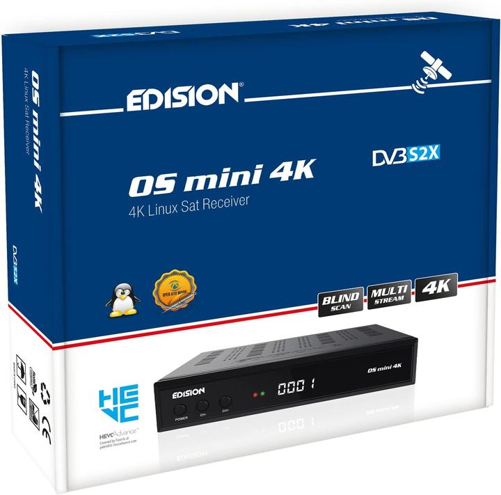 Produktbild Edision OS Mini 4K, 1X S2X (DVB-S2)