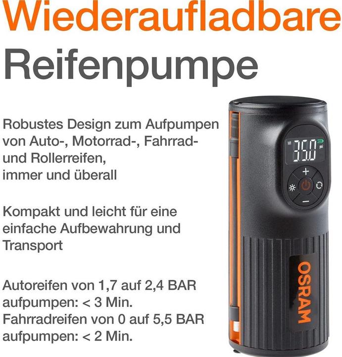 Produktbild Osram Tyreinflate 2000 (8.30 Bar)