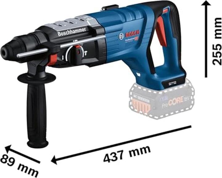 Produktbild Bosch Professional Akku-Bohrhammer GBH 18V-28 D Professional solo, 18Volt XL-BOXX (blau/schwarz, ohne Akku und Ladegerä (Akkubetrieb)