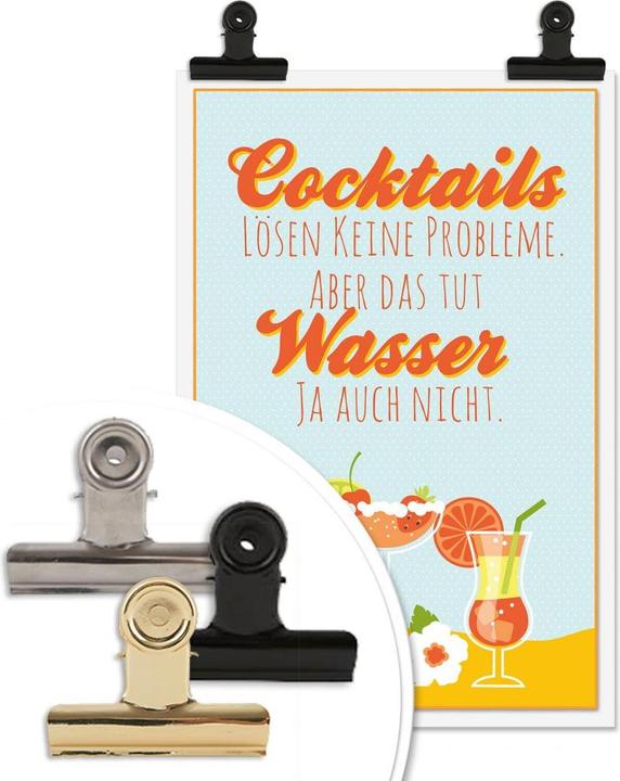 Image du produit Trenddeko Les cocktails ne résolvent pas les problèmes... (30 x 45 cm)
