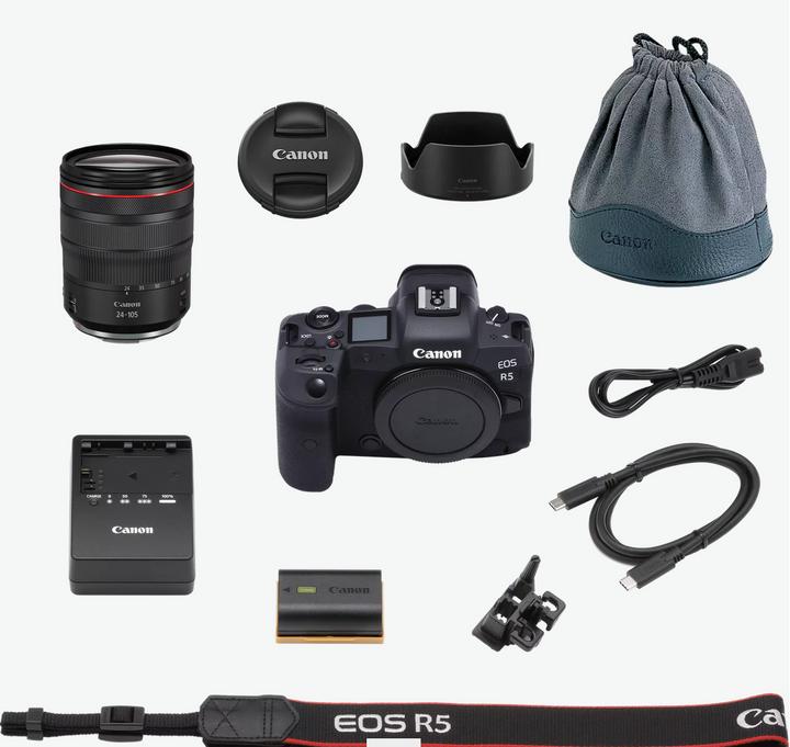 Produktbild Canon EOS R5 Kit (24 - 105 mm, 45 Mpx, Vollformat)