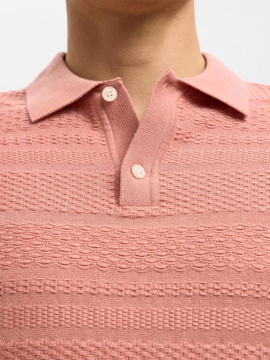 Produktbild Selected Homme Textured Polohemd aus Strick (L)