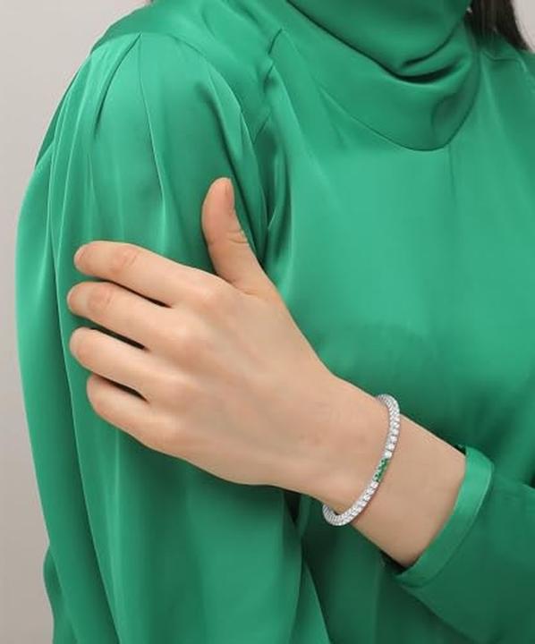 Image du produit Lacoste - Dazzling tennis bracelet for women Duchess 2040278 (16.50 cm, Acier inoxydable)