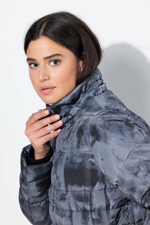 Actual product image Ulla Popken HYPRAR Quilted Abstract Print Jacket (54)