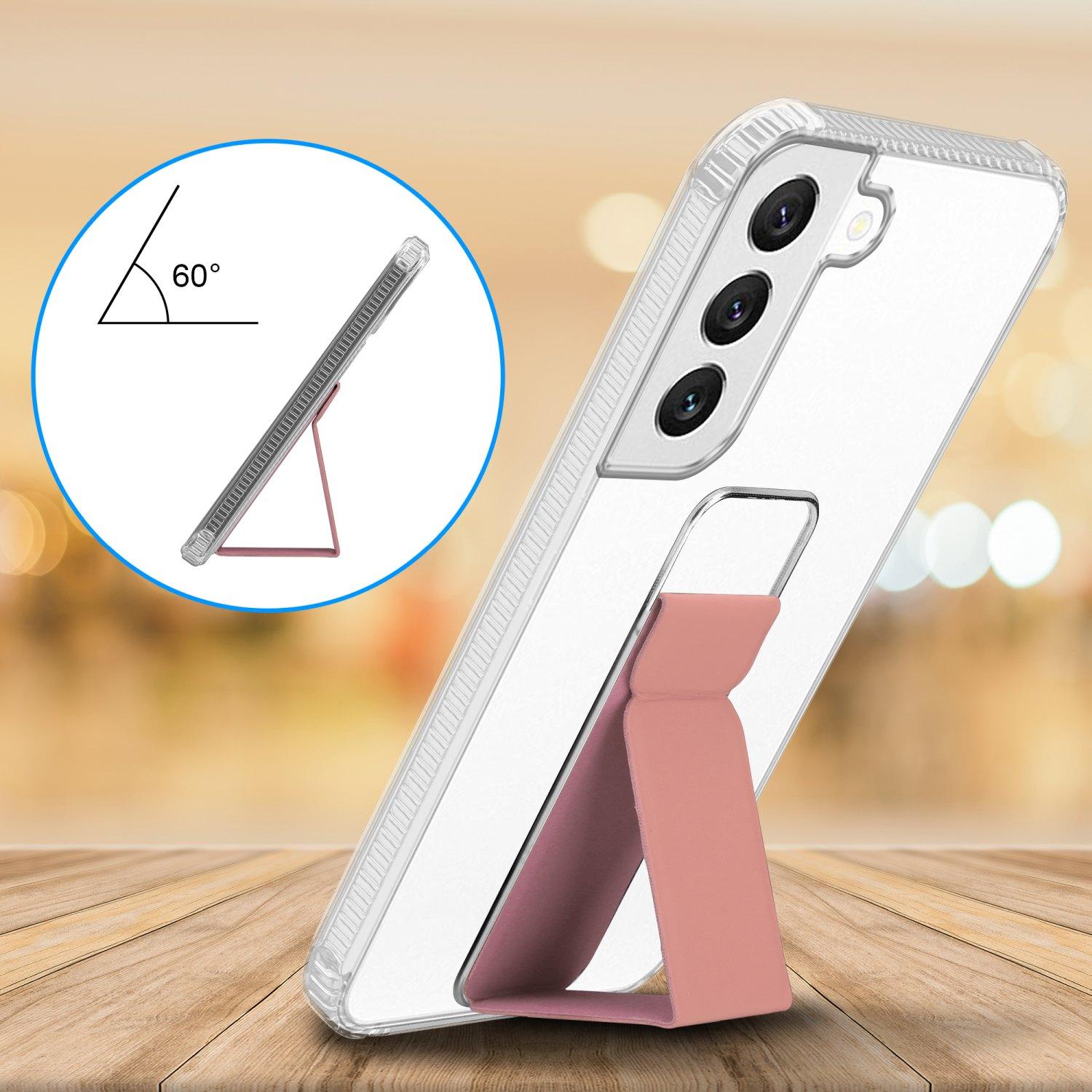Thumbnail - Cadorabo Hülle für Samsung Galaxy S22 PLUS im TPU mit Halterung LM167 Style (Samsung Galaxy S22+), Smartphone Hülle, Ros...
