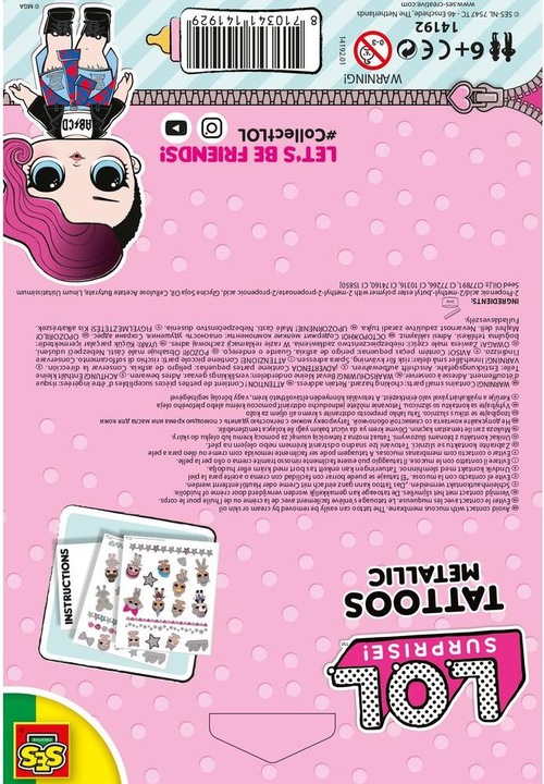 Actual product image L.O.L. Surprise! Metallic Tattoos
