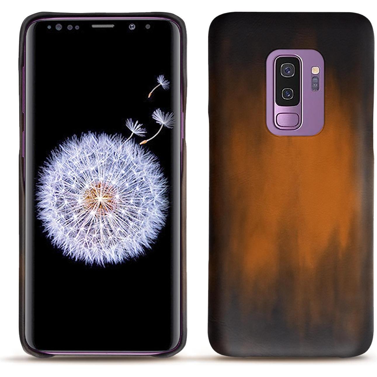 Noreve Lederschutzhülle (Samsung Galaxy S9+), Smartphone Hülle, Braun