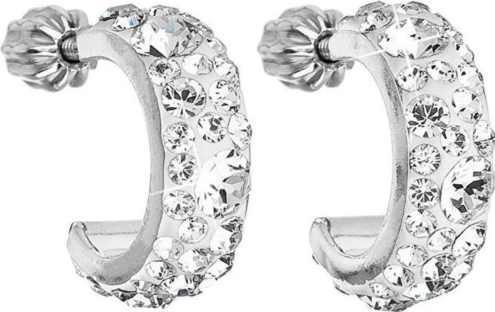 Actual product image Evolution Group The crescent earrings 31118.1 crystal (L)