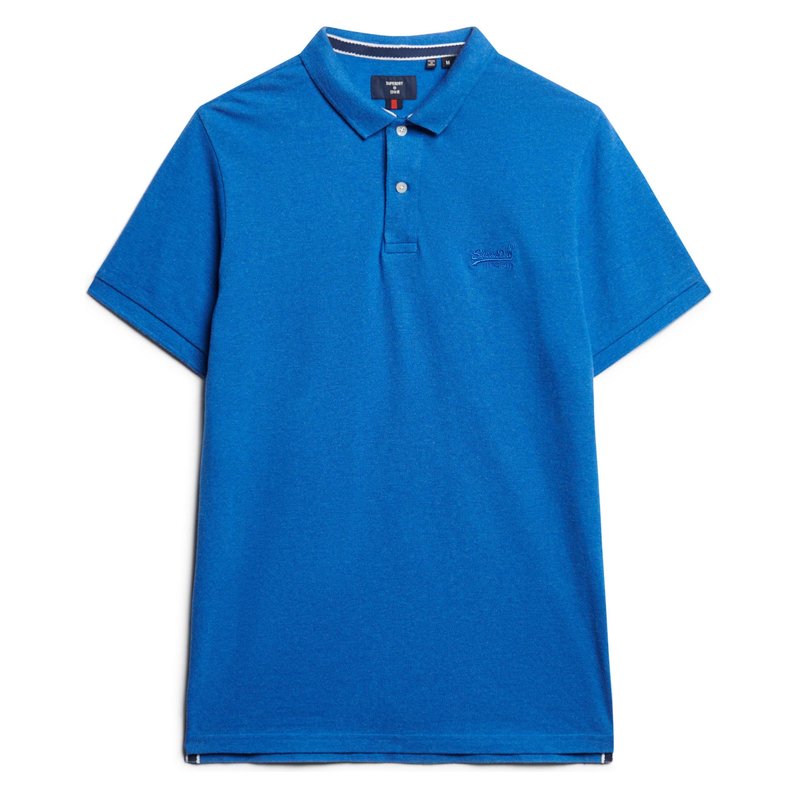 Superdry, Herren, Shirts, Classic Pique Polo, Blau, (S)